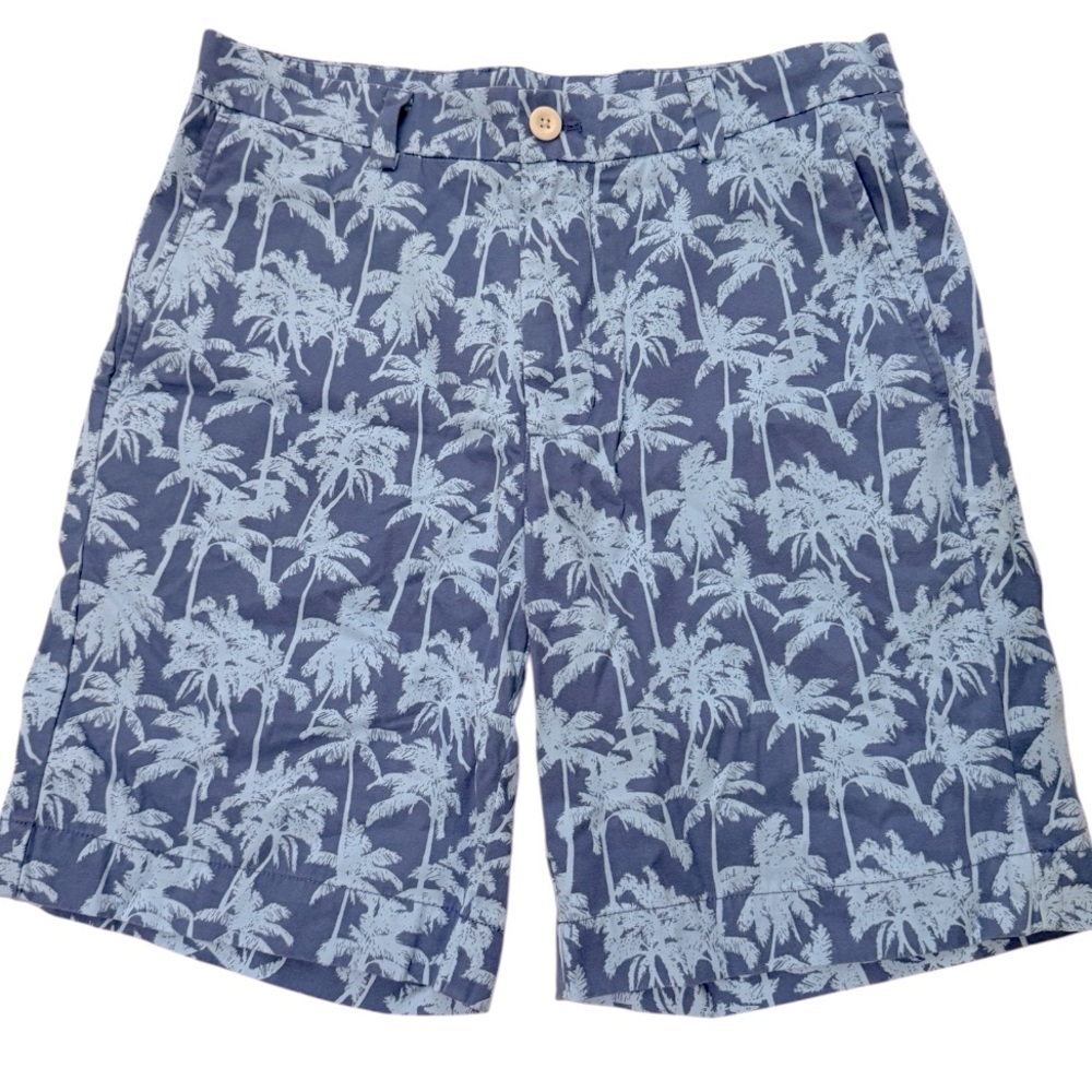 Vineyard Vines Men’s Breaker Short Palm Tree All Over Print Flat Front